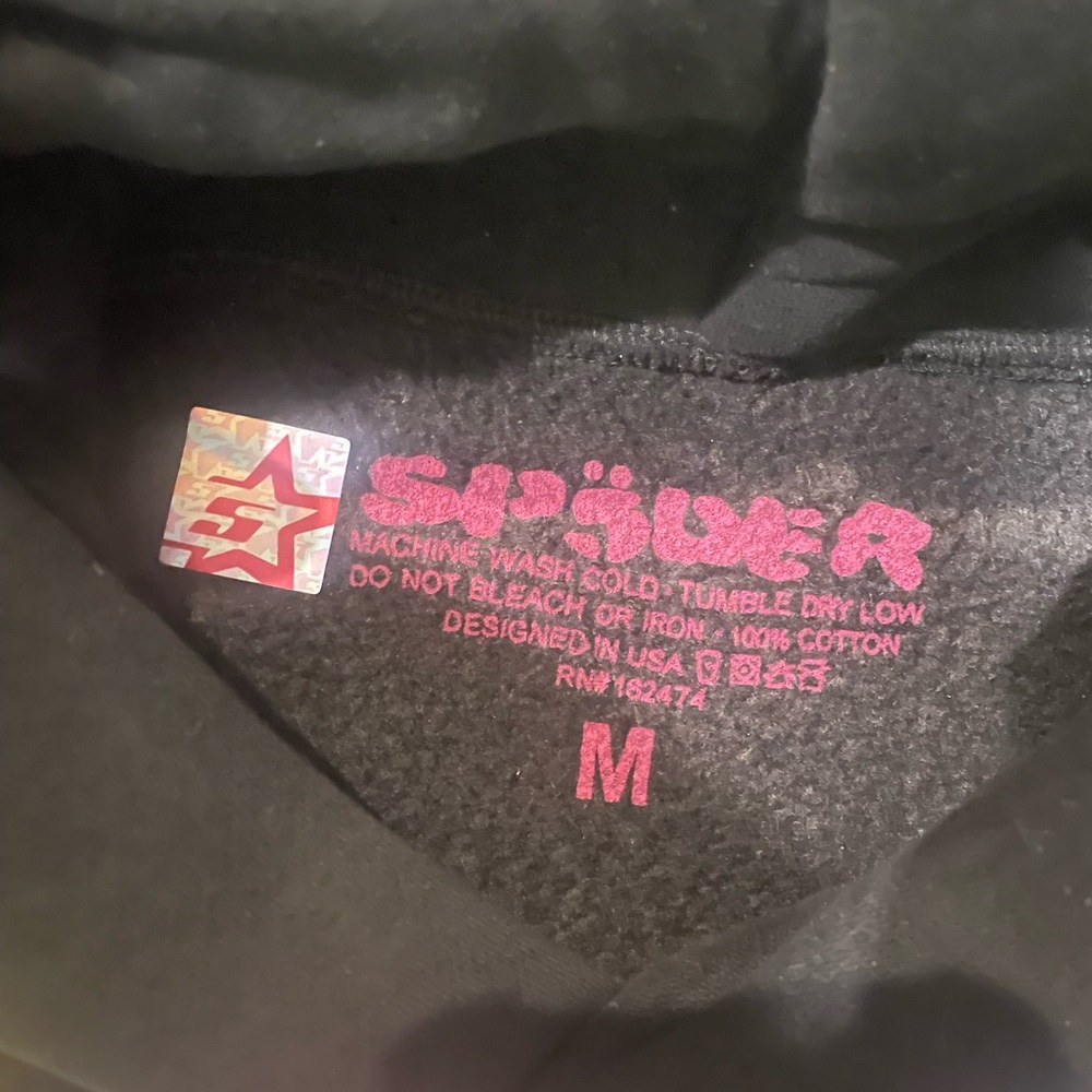 Sp5der hoodie black